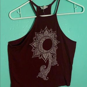 Maroon tank top